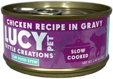 12/2.47oz Lucy Pet Chicken Recipe in Gravy for Cats - Food